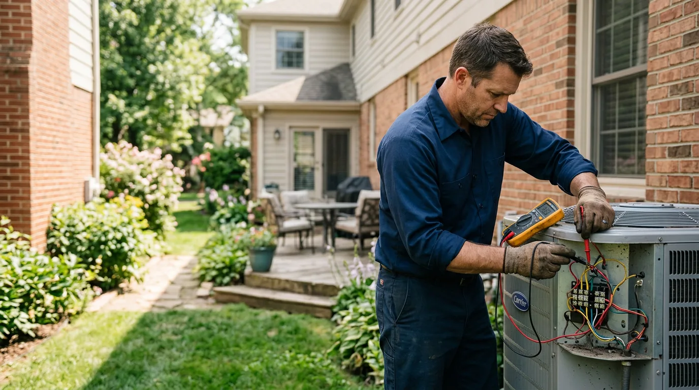 HVAC technician working near Orleans, MA
